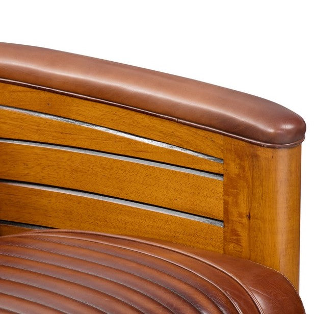 Clubsofa 2-Sitzer "Pierre" braun