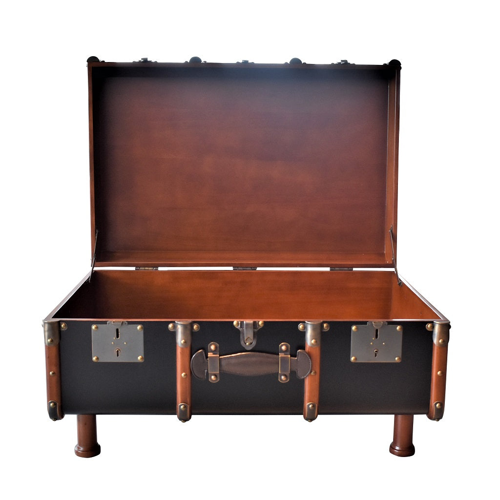 Authentic Models Stateroom Trunk Table Black