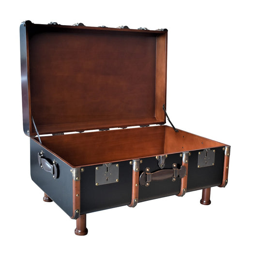 Authentic Models Stateroom Trunk Table Black