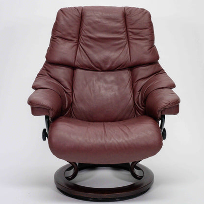 Ekornes Stressless Reno (M) mit Hocker bordeaux I