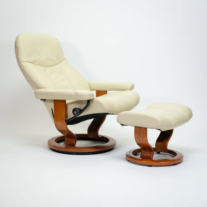 Ekornes Stressless Consul (M) mit Hocker kitt II