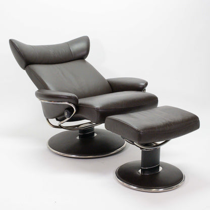 Ekornes Stressless Jazz (L) mit Hocker braun