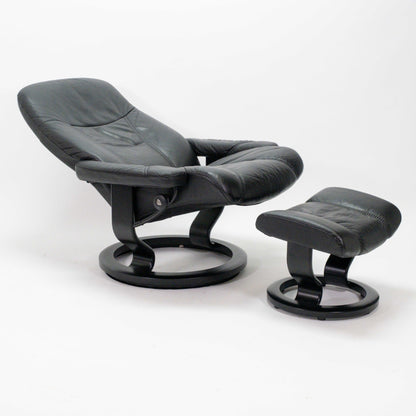 Ekornes Stressless Consul (L) mit Hocker schwarz