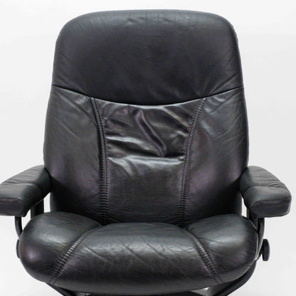 Ekornes Stressless Consul (L) mit Hocker schwarz