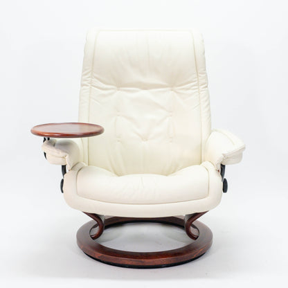 Ekornes Stressless Royal (L) mit Hocker & Swingtisch