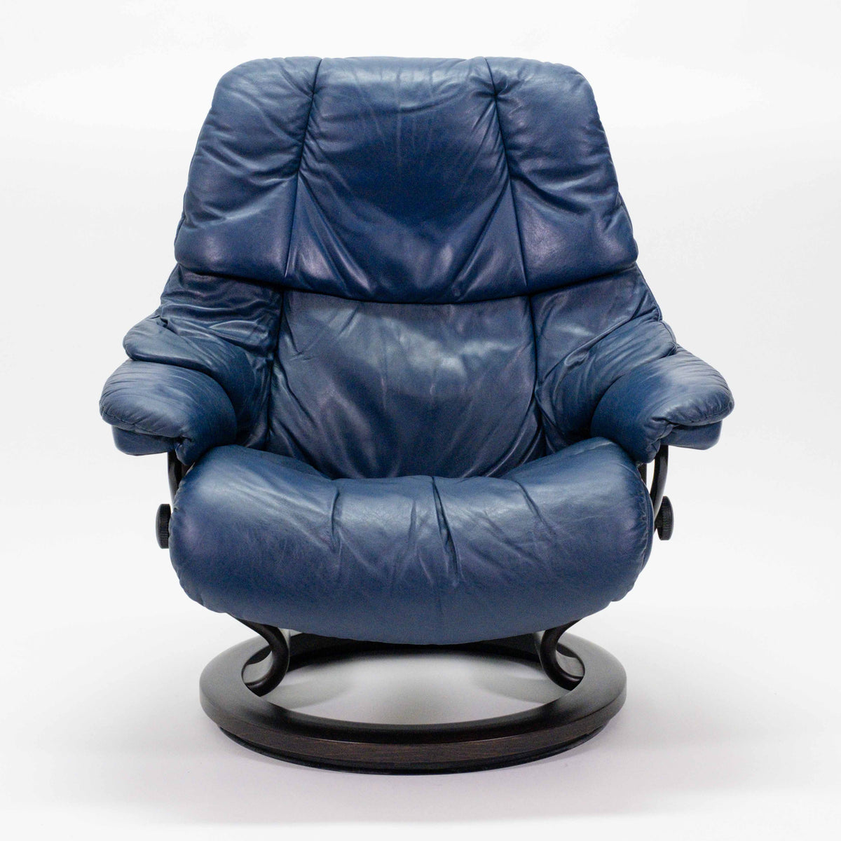 Ekornes Stressless Reno (L) mit Hocker blau