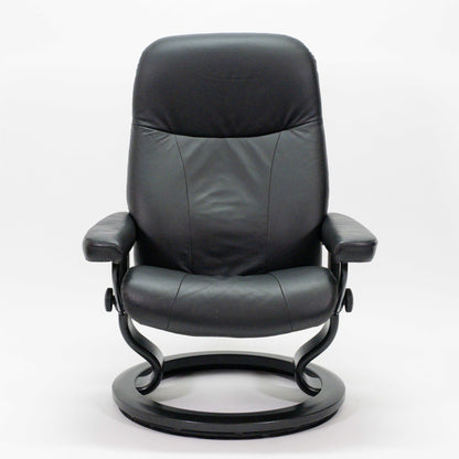 Ekornes Stressless Garda (M) mit Hocker schwarz