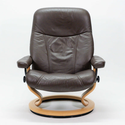 Ekornes Stressless Consul (L) mit Hocker braun