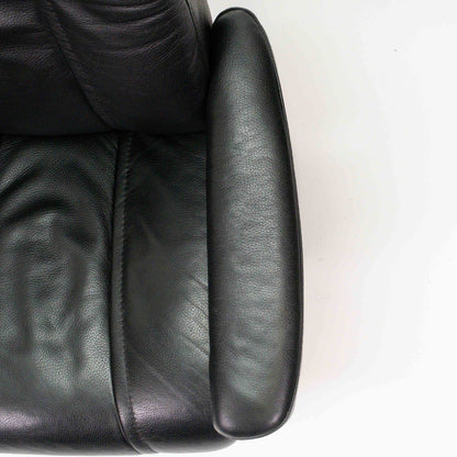 Ekornes Stressless Wing (M) mit Hocker schwarz