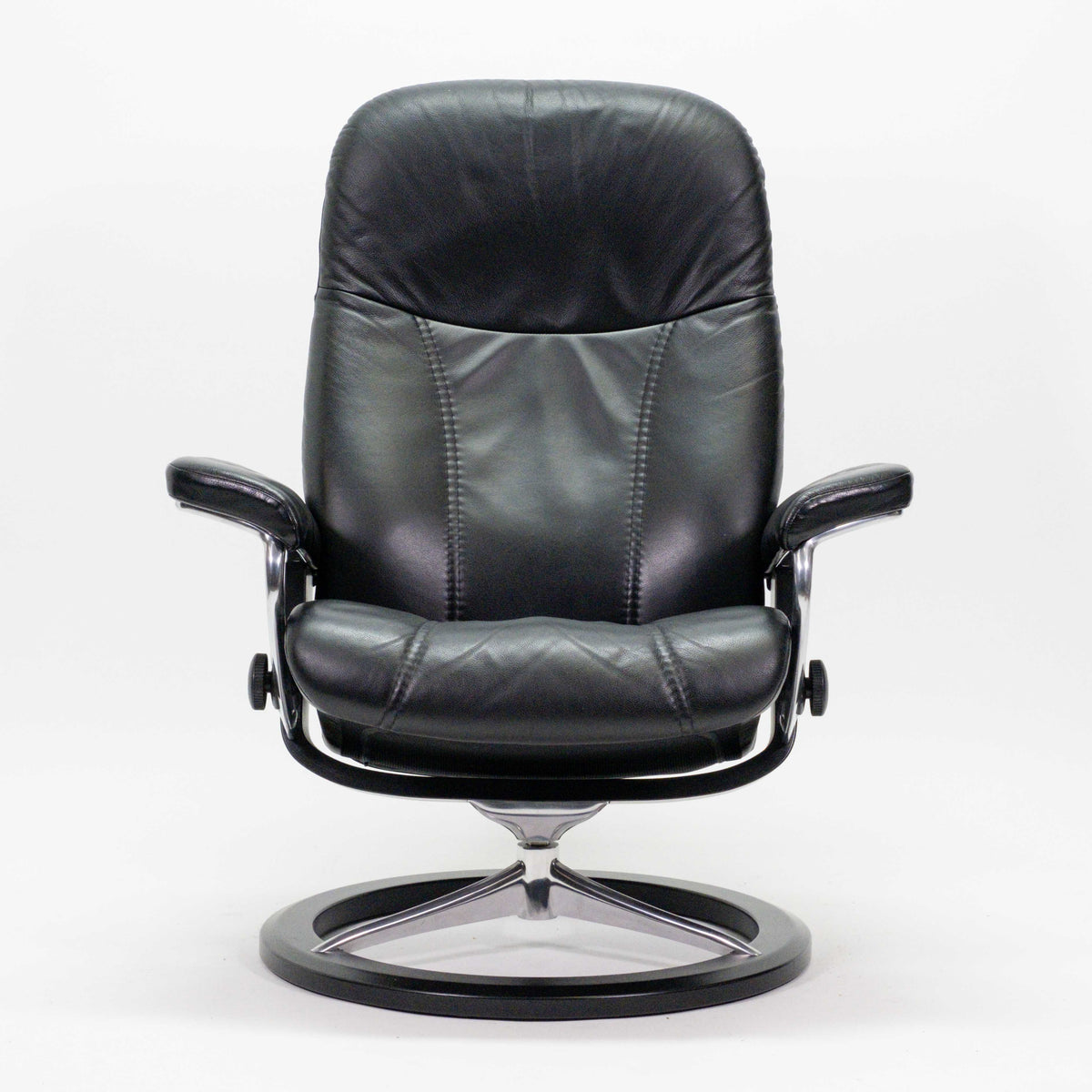 Ekornes Stressless Consul Signature (M) mit Hocker schwarz