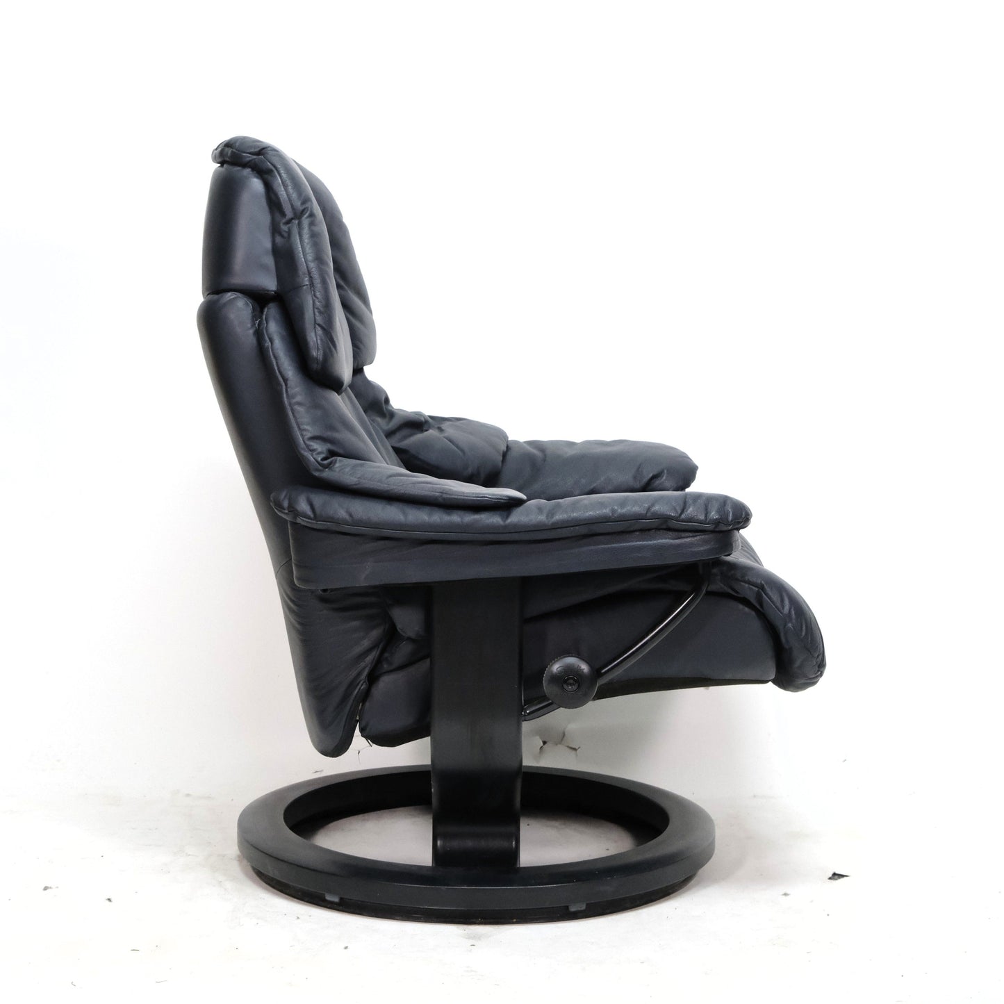 Ekornes Stressless Reno (L) mit Hocker II dunkelblau