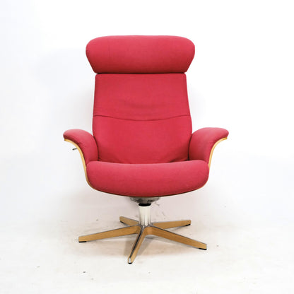 Conform Timeout mit Hocker Stoff rot