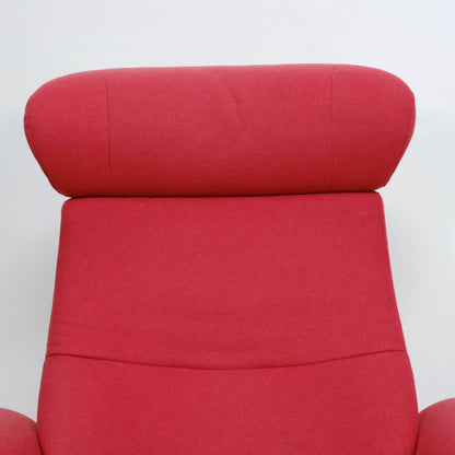 Conform Timeout mit Hocker Stoff rot