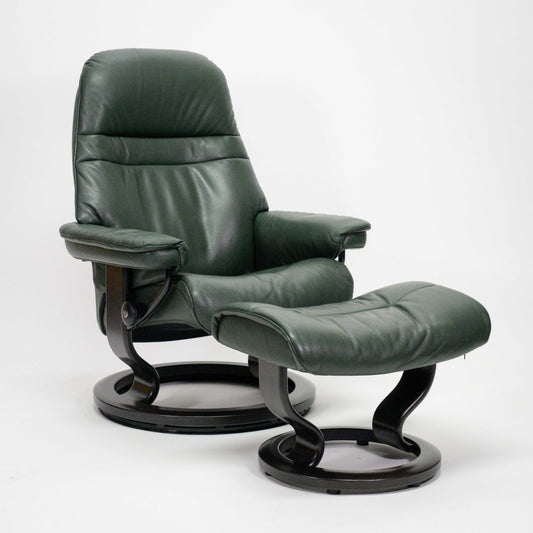 Ekornes Stressless Sunrise (S) mit Hocker grün