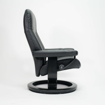 Ekornes Stressless Consul (M) mit Hocker schwarz