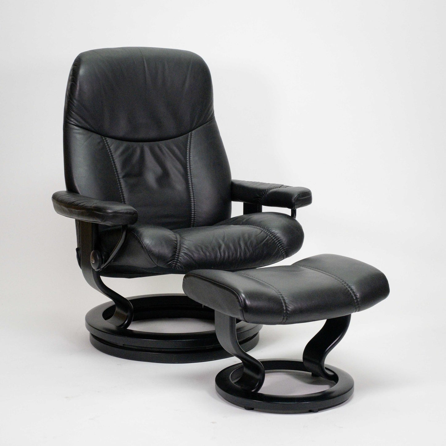 Ekornes Stressless Consul (L) mit Hocker schwarz