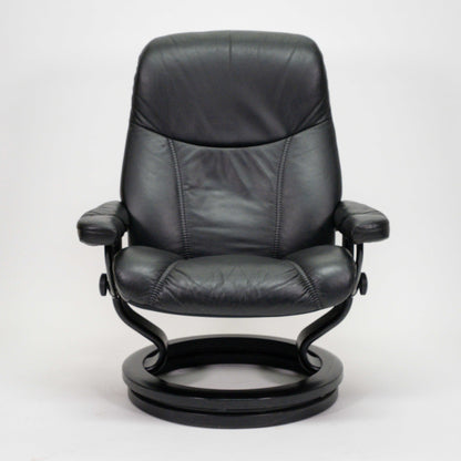 Ekornes Stressless Consul (L) mit Hocker schwarz
