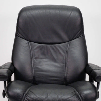 Ekornes Stressless Consul (L) mit Hocker schwarz