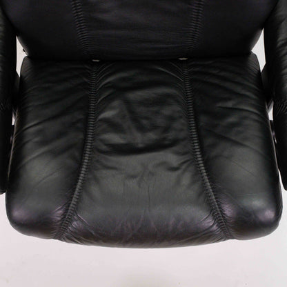 Ekornes Stressless Consul (L) mit Hocker schwarz