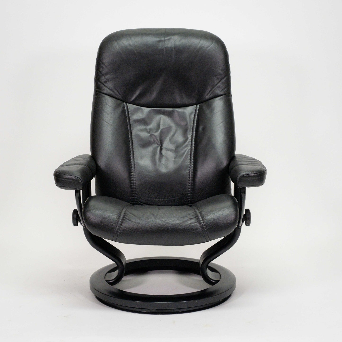 Ekornes Stressless Consul (M) mit Hocker schwarz