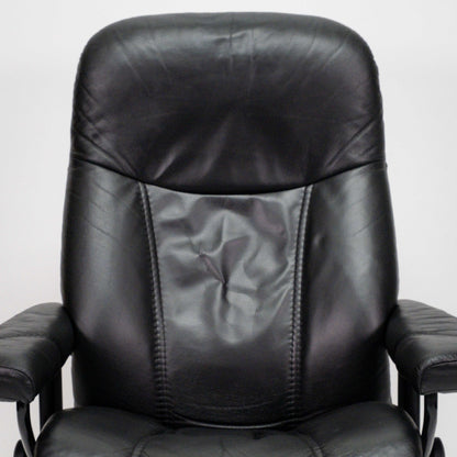 Ekornes Stressless Consul (M) mit Hocker schwarz