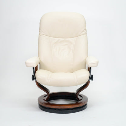 Ekornes Stressless Consul (M) mit Hocker beige