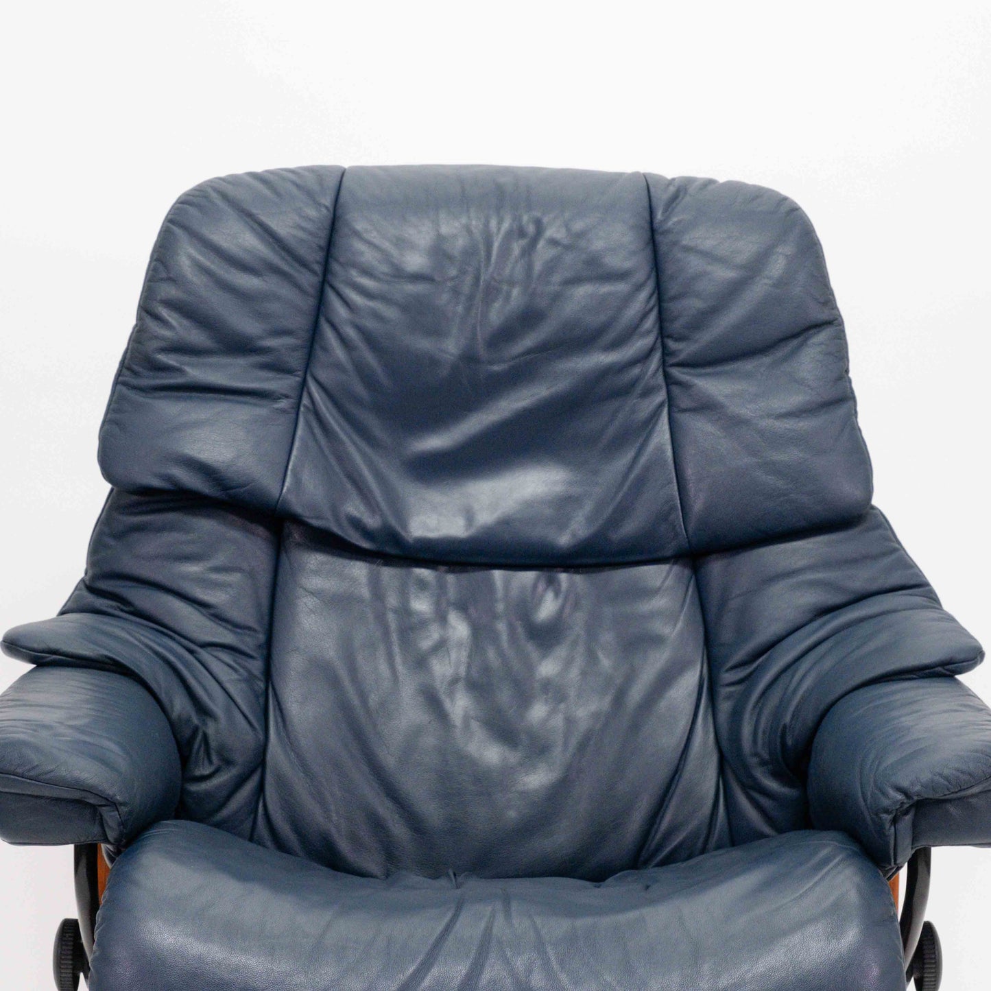 Ekornes Stressless Reno (L) mit Hocker blau