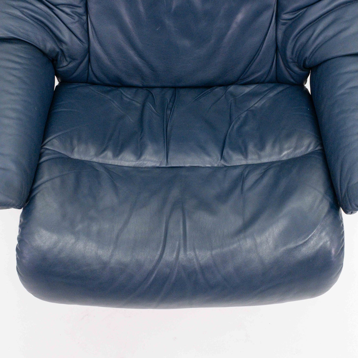 Ekornes Stressless Reno (L) mit Hocker blau