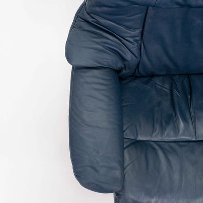 Ekornes Stressless Reno (L) mit Hocker blau