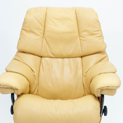 Ekornes Stressless Reno (S) mit Hocker gelb