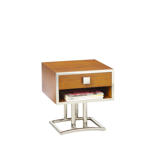 Beistelltisch / Nachttisch "Cassius" mit einer Schublade