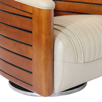 Clubsessel "Louis" drehbar beige