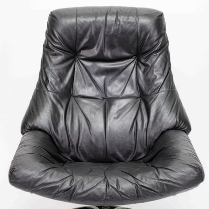 Stressless Vintage Sessel mit Hocker schwarz