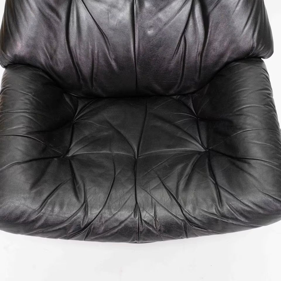 Stressless Vintage Sessel mit Hocker schwarz