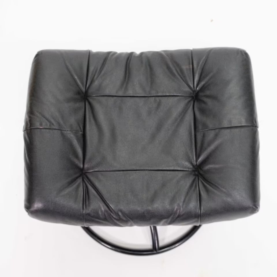 Stressless Vintage Sessel mit Hocker schwarz