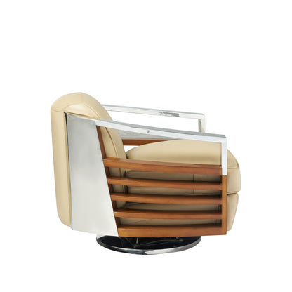 Clubsessel "Michél" drehbar beige